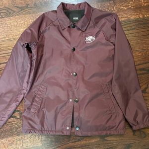Boys Vans Burgundy Windbreaker Jacket